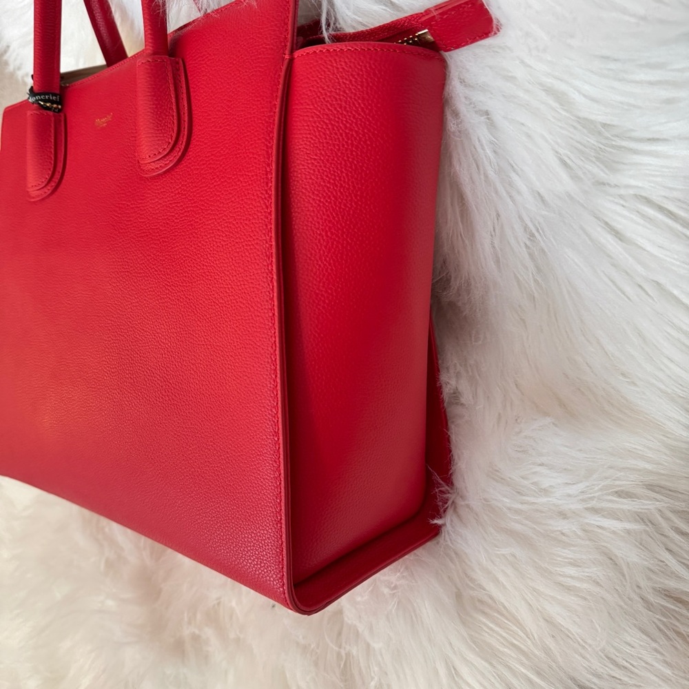 Moncrief Red Leather Tote Bag - Picture 8 of 14